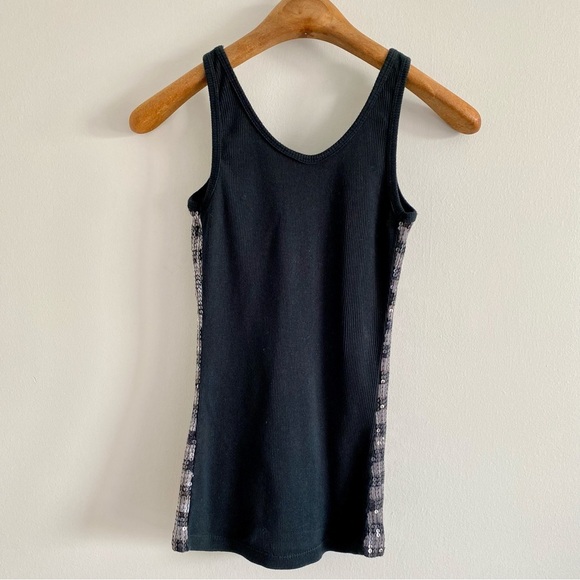 The Limited Perfect Tank Black & Grey Sequin Size Small - Picture 4 of 4